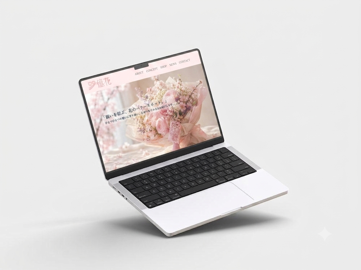 フラワーショップサイト「憧花」の制作実績